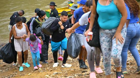 Migrantes en el Darién