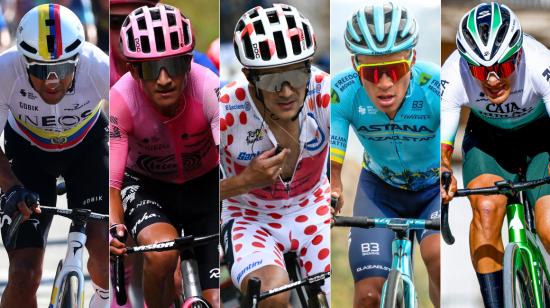 Jhonatan Narváez, Alexander Cepeda, Richard Carapaz, Martín López y Jefferson Cepeda correrán en el World Tour en 2025.