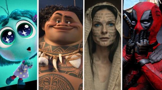 Escenas de 'Intensamente 2', 'Moana 2', Dune: Part Two' y 'Deadpool & Wolverine'.