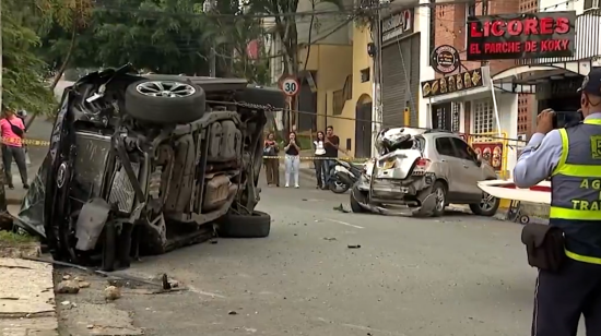 Así quedó la camioneta en que se habría movilizado alias Ben 10 al momento del ataque. Cali, 28 de diciembre de 2024