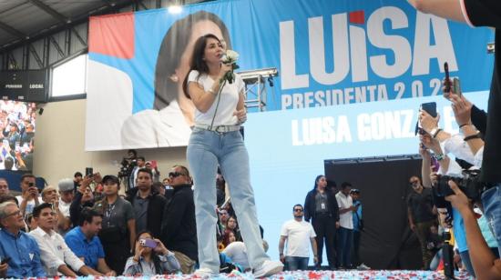 Luisa González inició su campaña para alcanzar la presidencia de Ecuador, como representante de la Revolución Ciudadana.