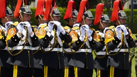 Ceremonia oficial del Ejército Ecuatoriano. Este lunes 6 de enero de 2025 inició el proceso de inscripción para ingresar a la institución.