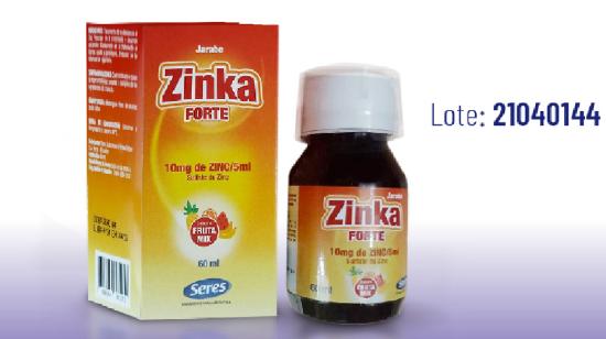 Un lote del jarabe Zinka Forte fue suspendido por Arcsa este 8 de enero por no cumplir algunos parámetros.