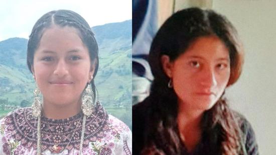 María Clementina Sosoranga, desaparecida en Loja y Sandra Dejaneira Ruiz, desaparecida en Imbabura.