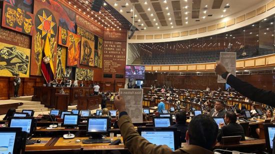 El Pleno de la Asamblea en la sesión del jueves 23 de enero de 2025.