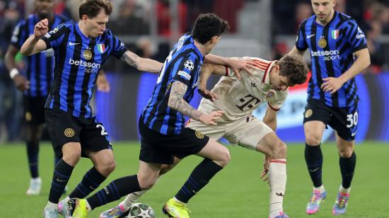 Inter de Milán frente al Bayern Múnich por los cuartos de final de la Champions League, en duelo jugado el 8 de abril de 2025.
