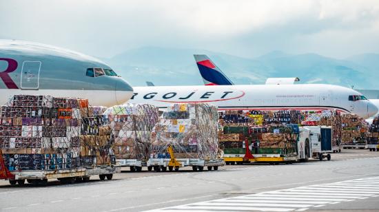 Carga que transporta el Aeropuerto Internacional Mariscal Sucre de Quito.
