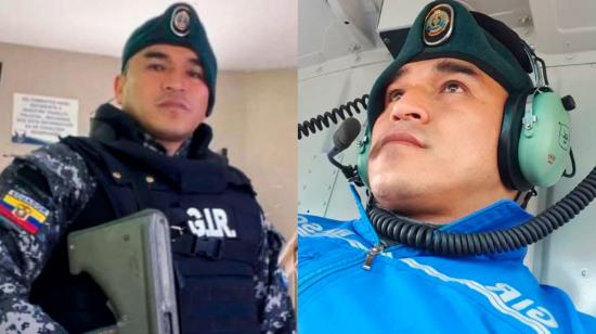 Imágenes de archivo de policía Danny Chaguaro, fallecido en operativo en Santa Elena, este 13 de mayo de 2025.