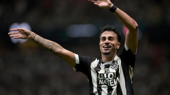Reinier, jugador de Atlético Mineiro, celebra uno de los goles ante City Torque, este miércoles 14 de octubre de 2026, por la semifinal de ida de la Copa Sudamericana.