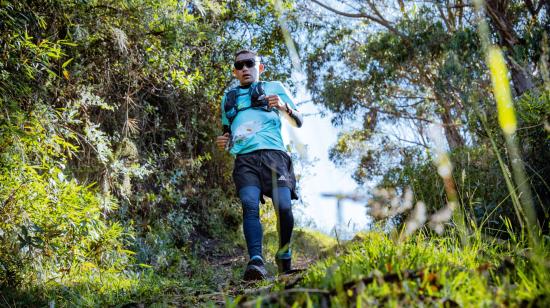 Mauricio Zúñiga durante el Quito Trail Ecuador 2026, el 2 de agosto de 2026.
