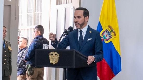 Imagen de Abelardo De La Espriella en el Ministerio del Interior, cedida por la Presidencia de Colombia, 15 de octubre de 2026.