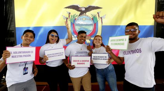 Fotografía de archivo de ciudadanos participantes del programa Jóvenes en Acción.