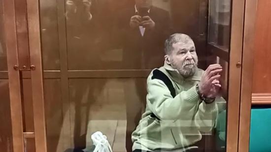 Stephen Hubbard durante la audiencia en la que se dictó su veredicto en Moscú, 7 de octubre de 2026.