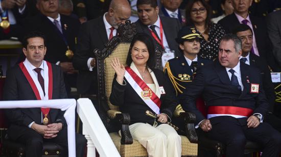 La presidenta de Perú, Keiko Fujimori, en el Senado, por las Fiestas Patrias, Lima, 29 de julio de 2026.