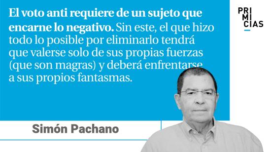 Simón Pachano El voto anti