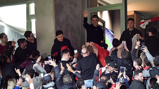 Marcelo Gallardo, durante un partido de River Plate en el estadio Monumental de Buenos Aires, el 26 de octubre de 2026.