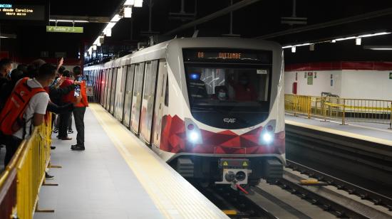Primer recorrido del Metro de Quito con ciudadanos, 23 de enero de 2023.