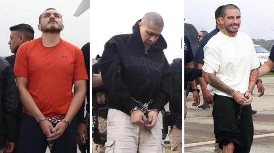 Daniel Salcedo, un testigo protegido de este caso, y a uno de los cabecillas de la banda Los Choneros, extraditados a Estados Unidos, 29 de octubre de 2026.