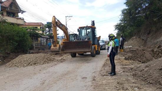 Imagen de la vía Cuenca - Girón - Pasaje, parcialmente habilitada, 29 de octubre de 2026.