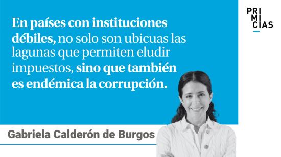 Gabriela Calderón: Sobre el impuesto al patrimonio