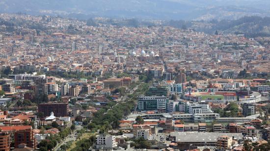 Vista panorámica de Cuenca, tomada desde el mirador de Turi, el 38 de octubre de 2026.