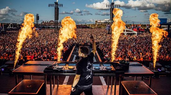 Martin Garrix en concierto, en una imagen difundida en sus redes sociales en agosto de 2026.
