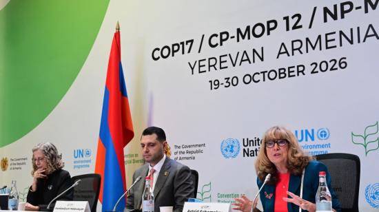 Autoridades durante la Conferencia de la Biodiversidad de la ONU-COP17, el 26 de octubre de 2026.