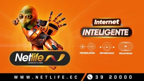 Imagen de la campaña "Tecnología, estabilidad y velocidad" de Netlife.