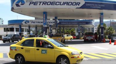 Una gasolinera de la red de la petrolera estatal Petroecuador.