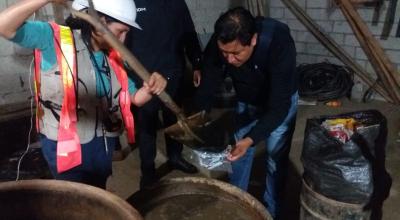 En Cumandá, provincia de Chimborazo, autoridades detectaron minería ilegal.