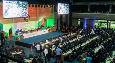 Asamblea del Programa de la ONU para los Asentamientos Humanos (ONU Hábitat) donde se eligió a México para la presidencia.