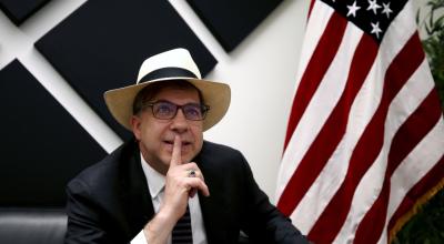 Todd Chapman, embajador saliente de Estados Unidos, durante una entrevista en Quito.