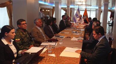 El presidente Lenín Moreno se reunió con el Gabinete de Seguridad, en Guayaquil.