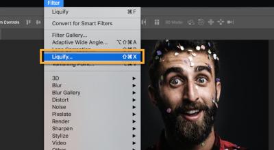 Herramienta Face-Aware Liquify de Photoshop