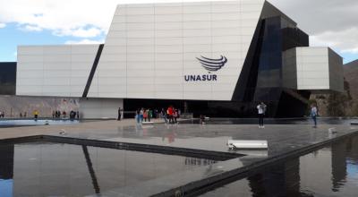 El edificio de la Unasur, en la Mitad del Mundo, fue inaugurado en 2007. Con la salida de Ecuador del organismo, el inmueble pasa a ser propiedad del Estado. 