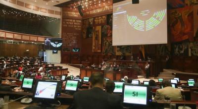 El Pleno de la Asamblea Nacional durante una votación.