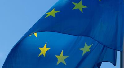 Imagen de archivo de la bandera de la Unión Europea.