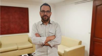 Juan Fernando Velasco, en el despacho del Ministerio de Cultura, en julio de 2019.