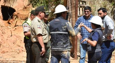 En un operativo en Zaruma el pasado 31 de agosto de 2017 se puede observar un hueco sobre las actividades mineras al margen de la ley. 