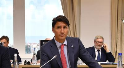 Justin Trudeau, primer ministro de Canadá, en enero de 2020.