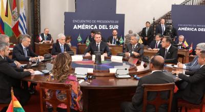 Encuentro de Presidentes de América del Sur 2019, en Chile, el 22 de marzo. Ahí acordaron el nacimiento del bloque PROSUR.