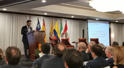 El ministro Iván Ontaneda participó en el V Encuentro Iberoamericano sobre la Alianza del Pacífico. 