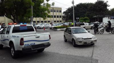 La Policía mantiene varios efectivos en la Universidad Estatal mientras investiga una supuesta amenaza de bomba. 