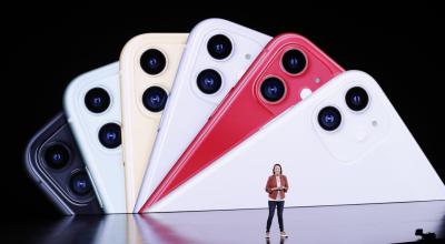 Kaiann Drance, directora Senior de Marketing de productos en Apple, durante la presentación del iPhone 11 el 10 de septiembre de 2019. 