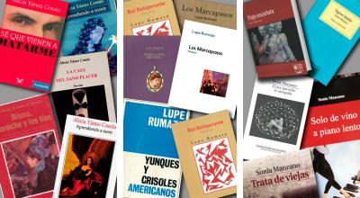 Portadas de algunos libros publicados por Lupe Rumazo, Sonia Manzano y Alicia Yánez Cossío
