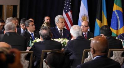 El Presidente de la República, Lenín Moreno, participó este miércoles 25 de septiembre en la reunión de Jefes de Estado del Hemisferio Occidental.