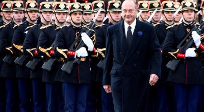 Imagen de archivo de Jacques Chirac en 2006, un año antes de terminar su mandato presidencial. 