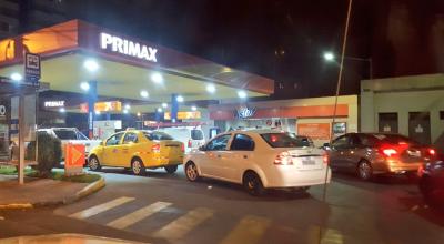 Así lucía una gasolinera en Quito en octubre de 2019.