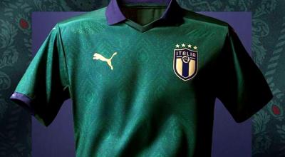 Este lunes 7 de octubre se presentó la nueva camiseta de la selección italiana. 