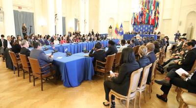 El 17 de abril de 2019, el presidente Lenín Moreno participó en la sesión Protocolar del Consejo Permanente de la OEA.